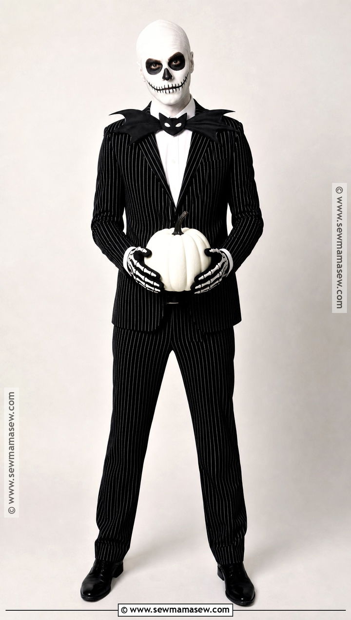 Jack Skellington Costume With Pinstripe Suit - 50 men halloween costumes