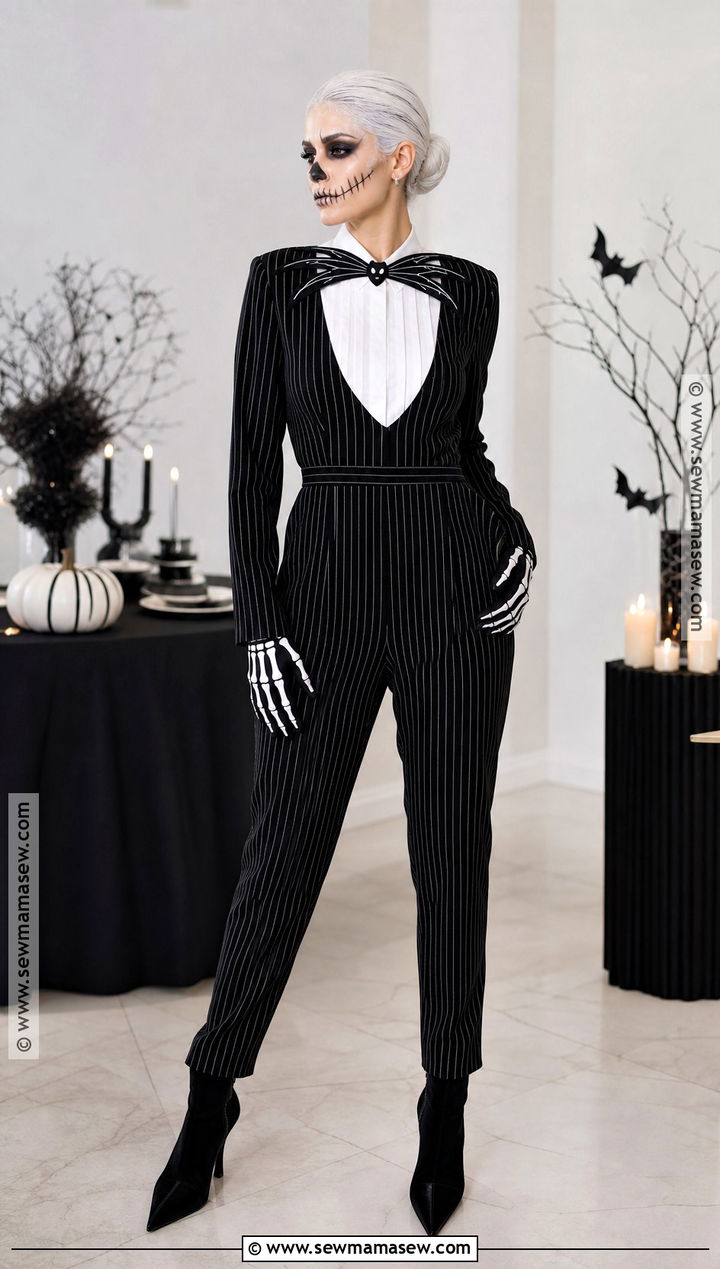 Jack Skellington Jumpsuit Costume - 30 Jack Skellington Costume Ideas for Women