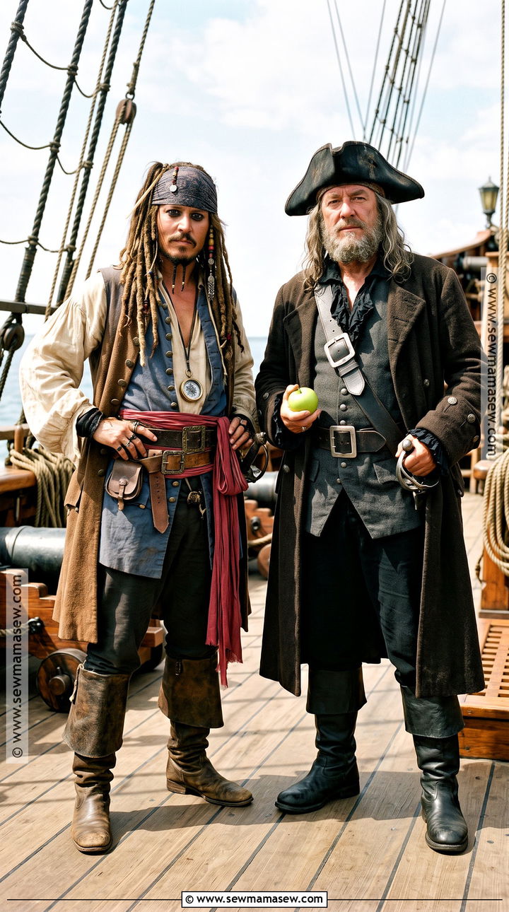 Jack Sparrow And Barbossa Couple Costume - 30 Jack Sparrow Halloween Costume Ideas