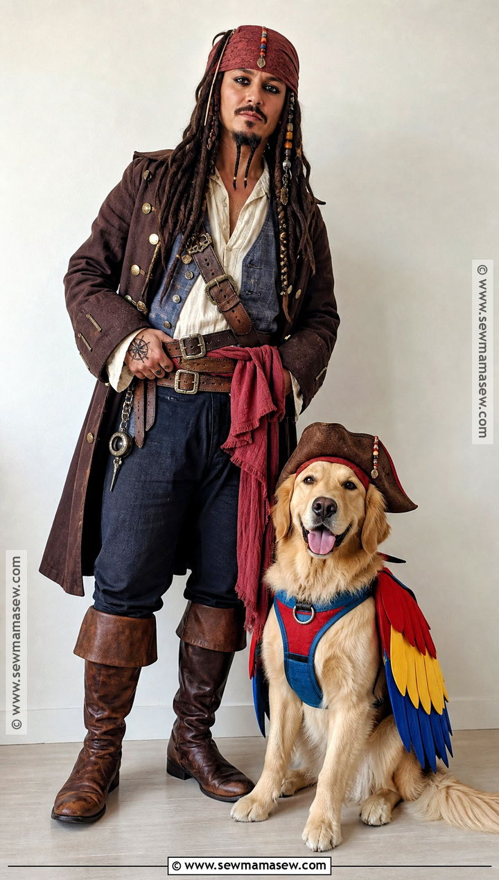 Jack Sparrow And Parrot Duo Costume - 30 Jack Sparrow Halloween Costume Ideas