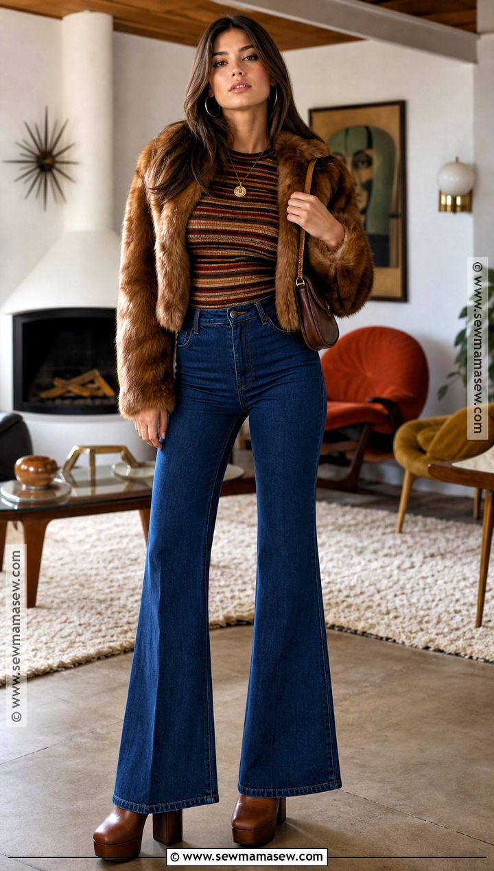 Jackie Burkhart Costume With Flared Jeans - 35 iconic brunette halloween costumes