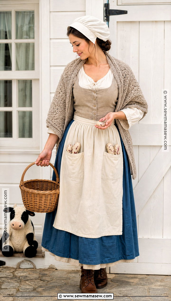Jacks Mother Costume With Shawl - 30 jack and the beanstalk costume ideas