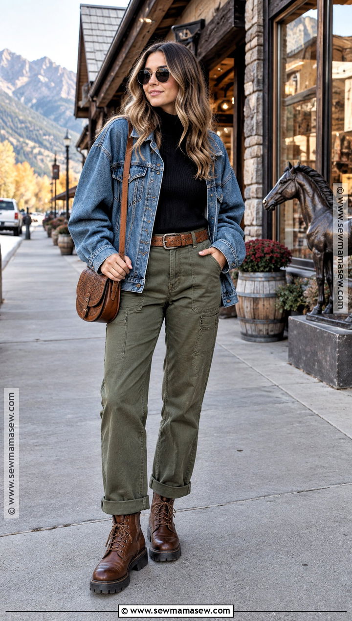 Jackson Hole Fall Denim Jacket Outfit - 20 Jackson Hole Fall Outfit Ideas