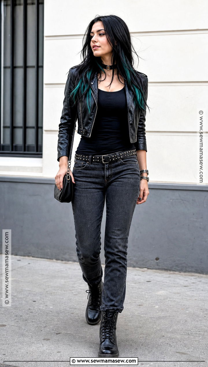 Jade West Costume With Black Hair And Green Streaks - 30 halloween costumes women black hair