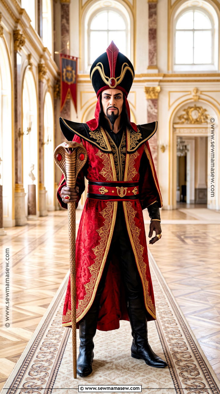 Jafar Costume With Red And Black Robe - 40 disney villain costumes