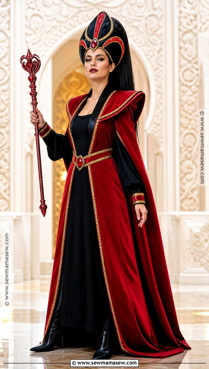 Jafar Costume With Red And Black Robe - 30 Disney Villain Costumes for Women