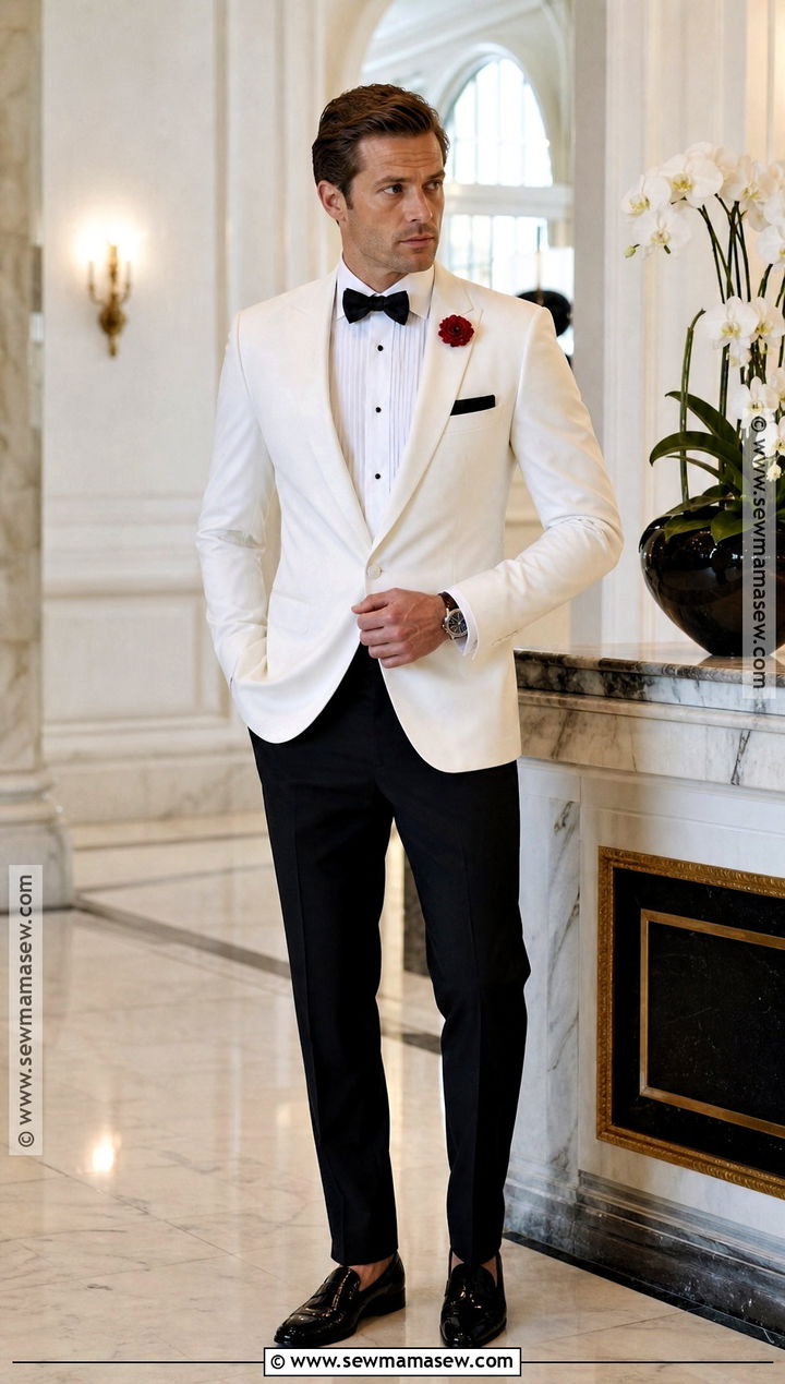 James Bond White Dinner Jacket Costume - 30 james bond costume ideas