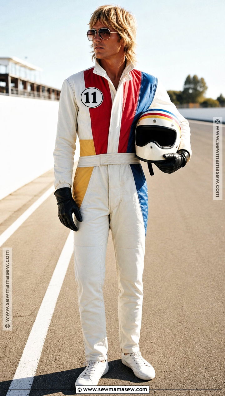 James Hunt 1970s Driver Costume - 30 F1 Driver Halloween Costume Ideas