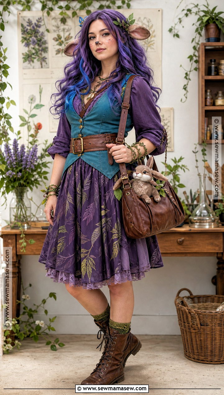 Jane Boolittle Cosplay With Jungle Print Dress - 45 monster high cosplay ideas