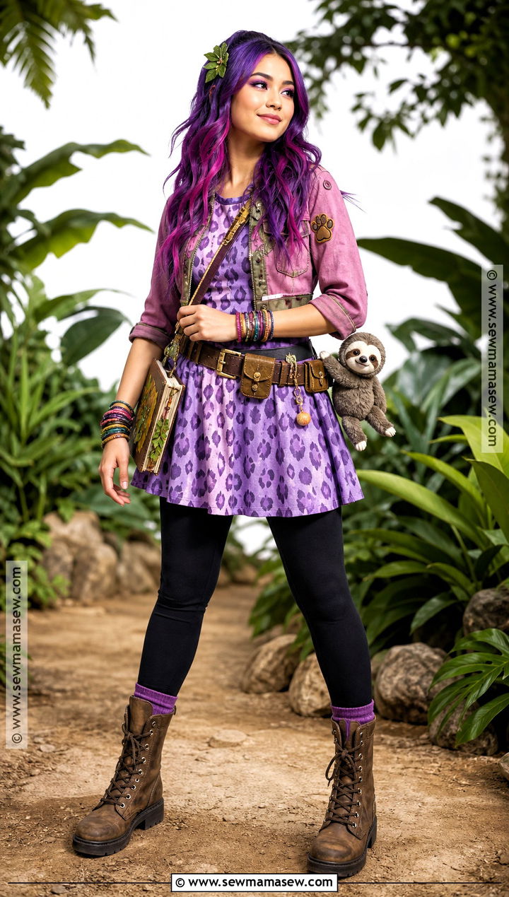 Jane Boolittle Costume With Animal Print Dress - 50 monster high costume ideas