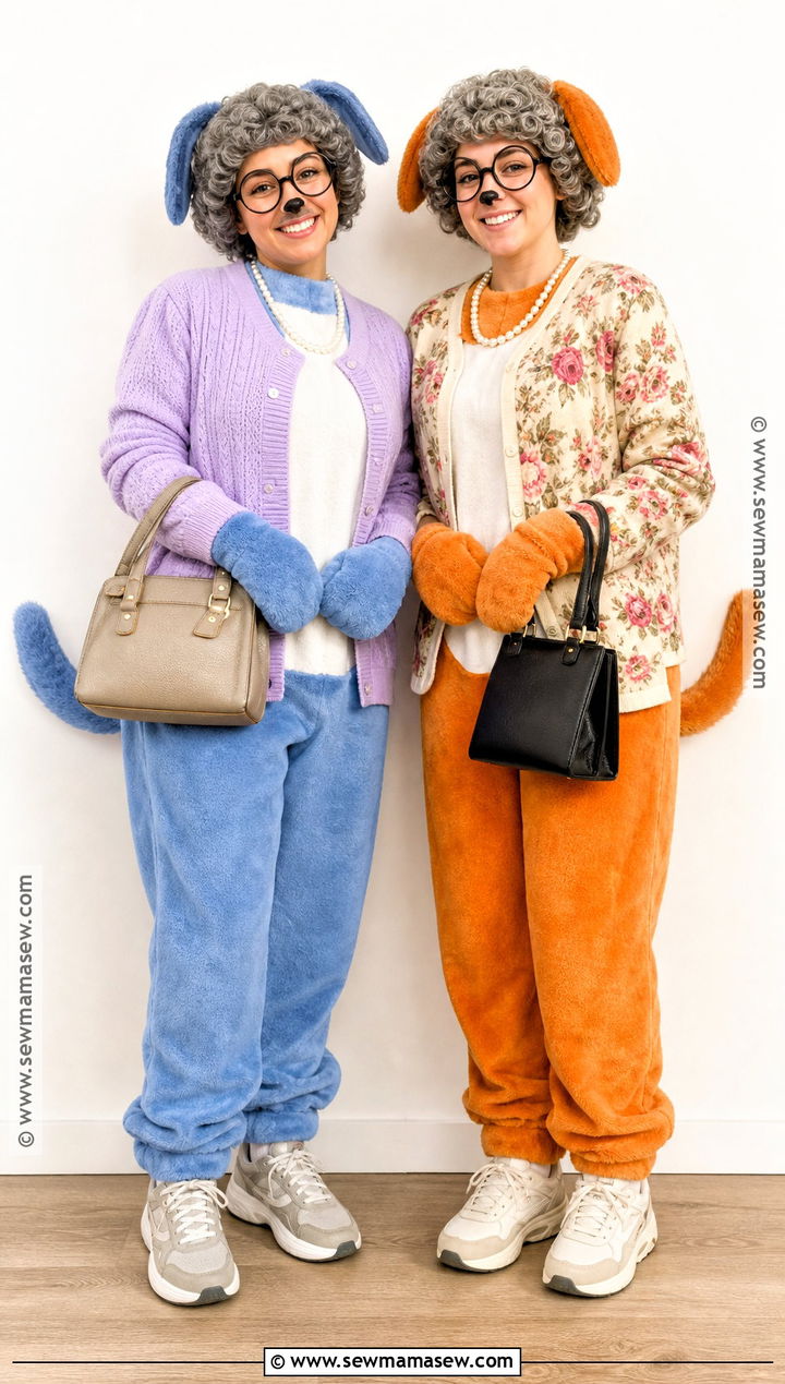 Janet And Rita Grannies Duo Costume - 35 bluey costume ideas