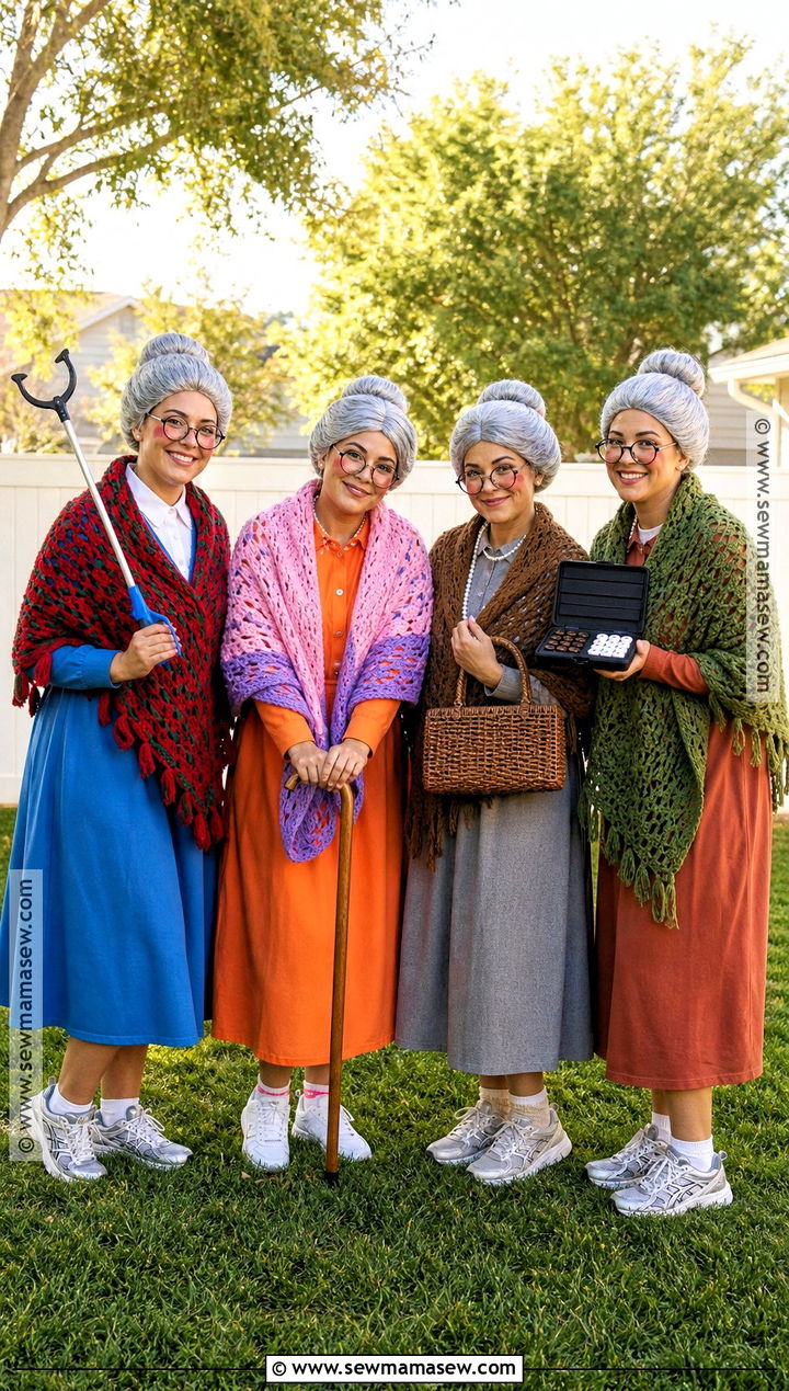 Janet Rita Gladys And Madge Group Costume - 30 bluey grannies costume ideas