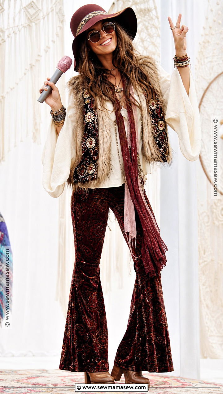 Janis Joplin Costume With Round Glasses - 40 70s costume ideas