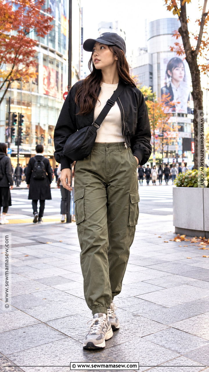 Japan Autumn Cargo Pants Outfit - 20 Autumn Japan Outfit Ideas for Women