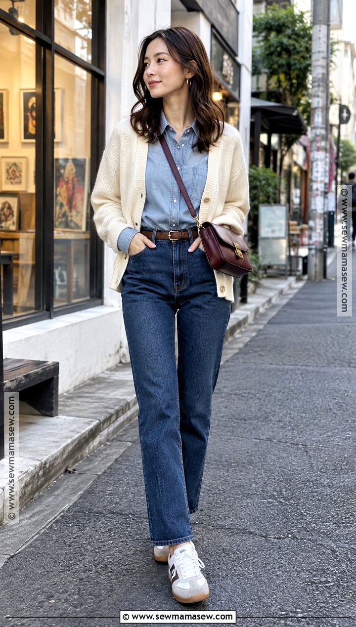 Japan Autumn Denim On Denim Outfit - 20 japan fits autumn