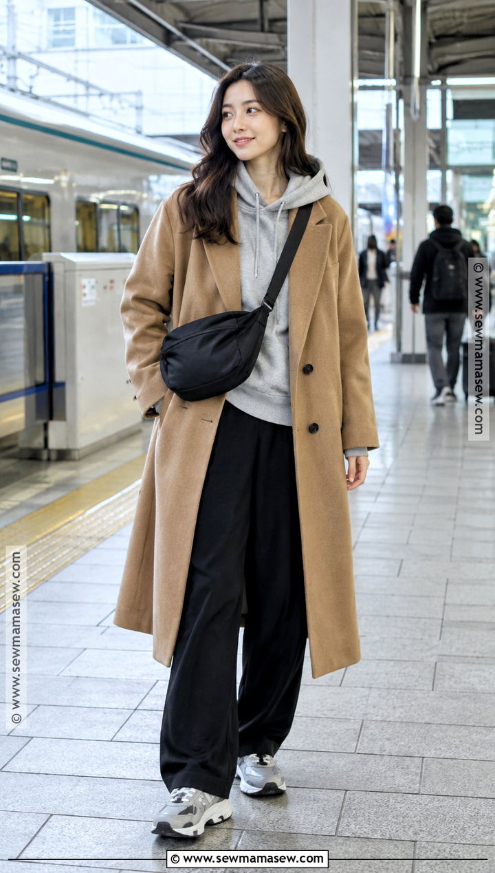 Japan Autumn Hoodie And Long Coat Outfit - 20 japan fits autumn