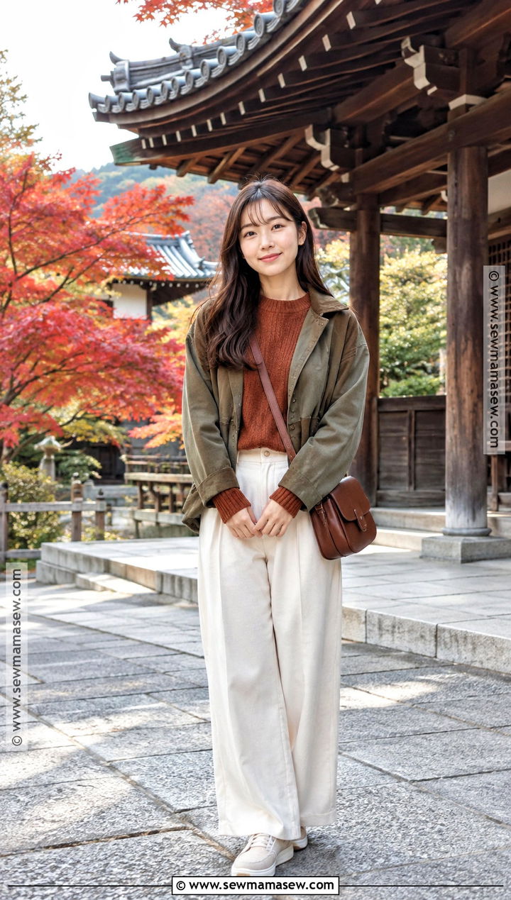 Japan Autumn Kyoto Temple Outfit - 25 autumn japan outfit ideas