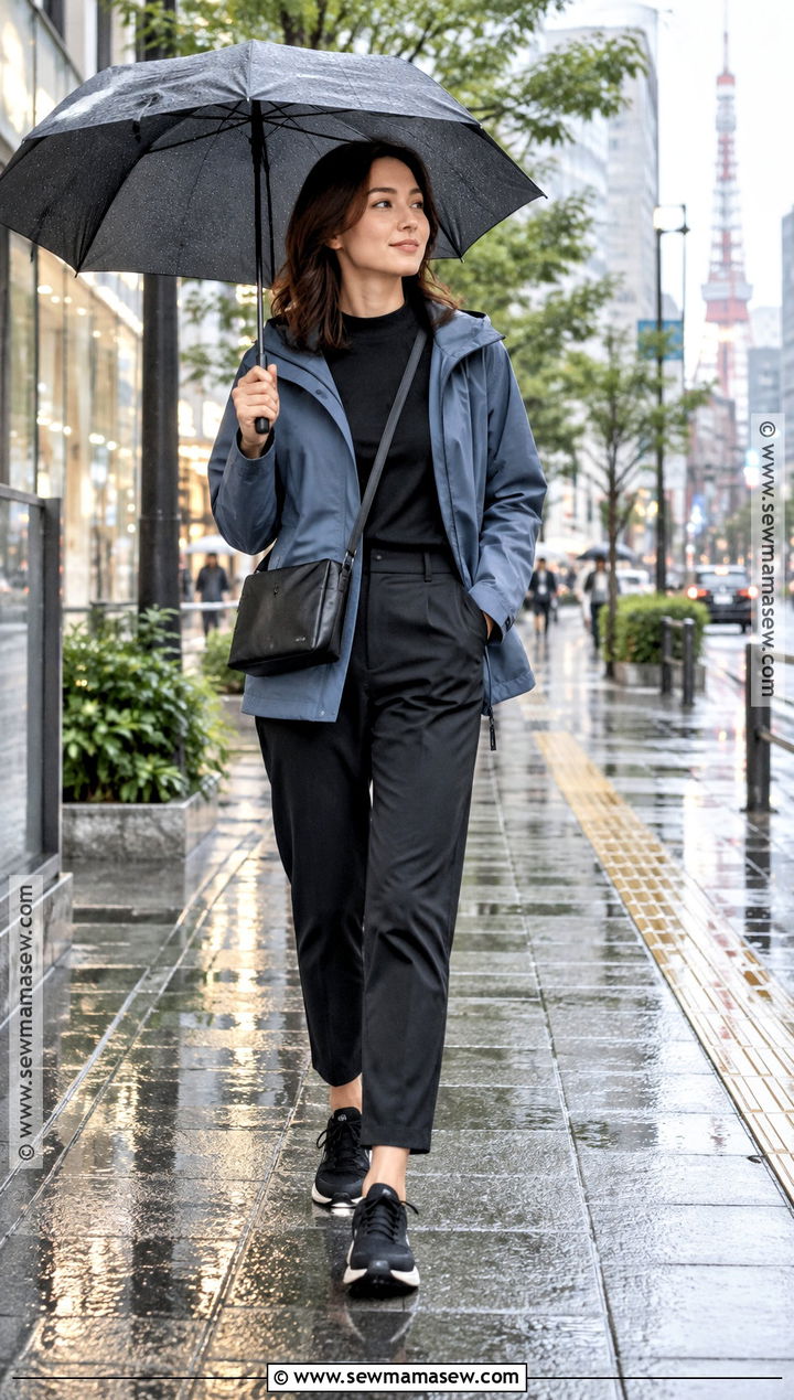 Japan Autumn Rainy Day Jacket And Trousers Outfit - 25 autumn ootd japan ideas