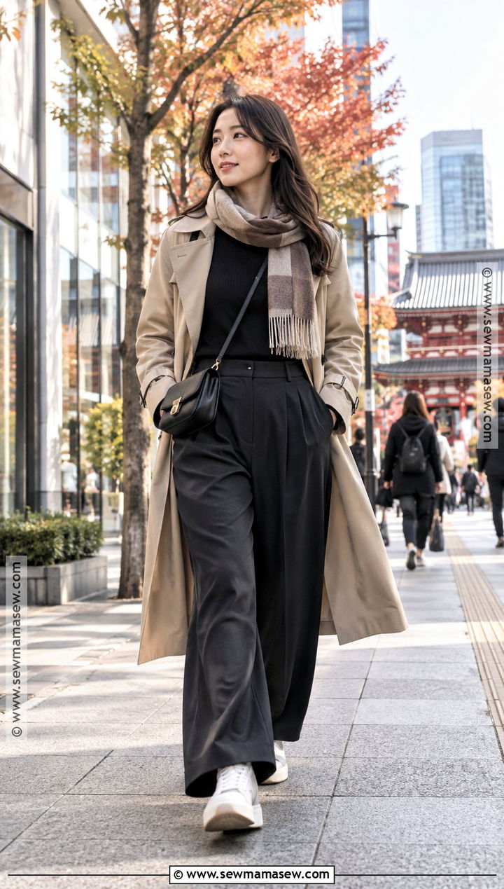 Japan Autumn Trench Coat Outfit - 20 japan fits autumn