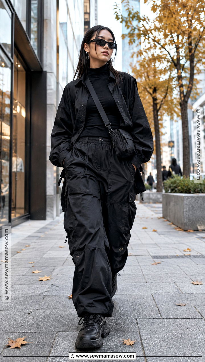 Japan Fall Black Layered Streetwear Outfit - 25 fall outfits japan