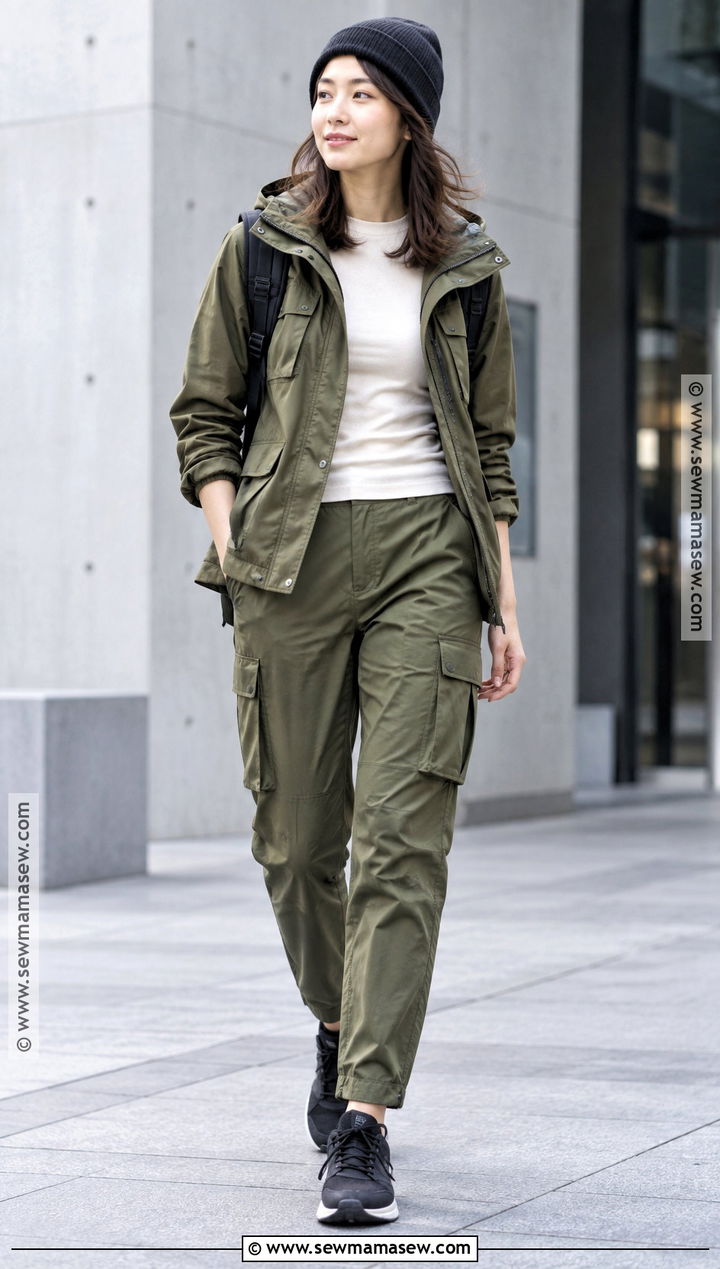 Japan Fall Utility Jacket And Cargo Pants Outfit - 25 fall outfits japan