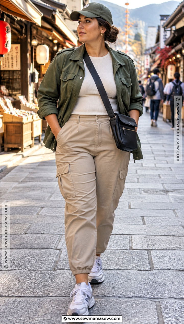 Japan Fall Utility Jacket and Cargo Pants Outfit - 20 fall japan outfit ideas