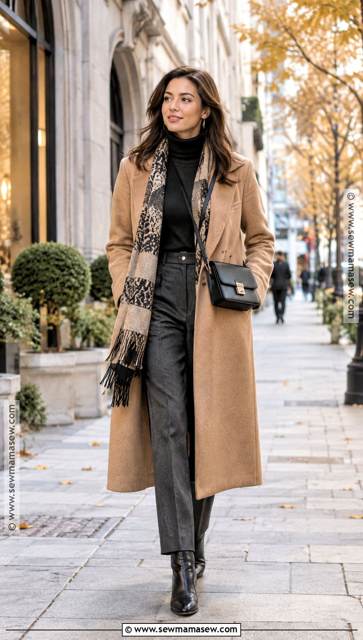 Japan Late Autumn Wool Coat Outfit - 25 autumn ootd japan ideas