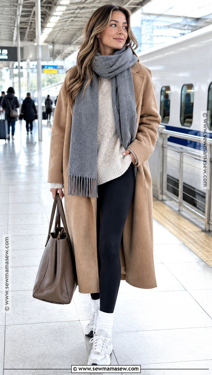 Japan November Leggings And Long Coat Outfit - 25 japan november outfit ideas
