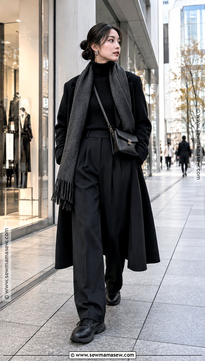 Japan November Monochrome Black Outfit - 25 japan november outfit ideas