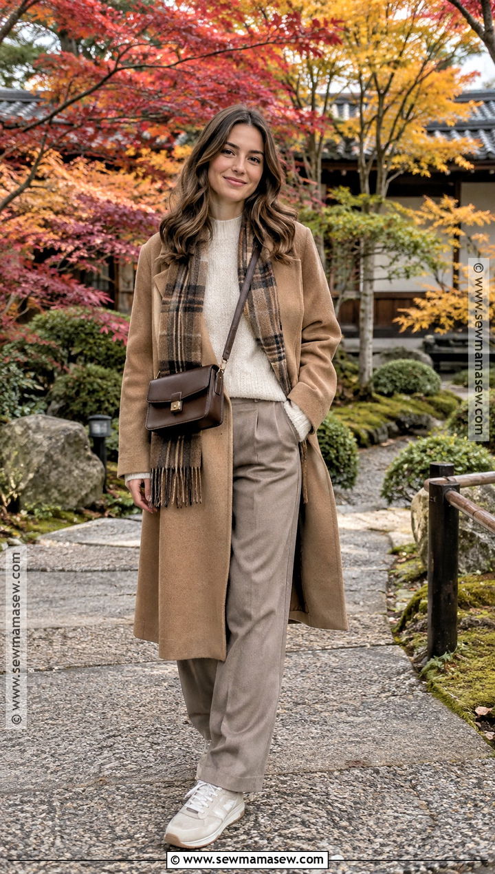 Japan November Neutral Layered Outfit - 25 japan november outfit ideas