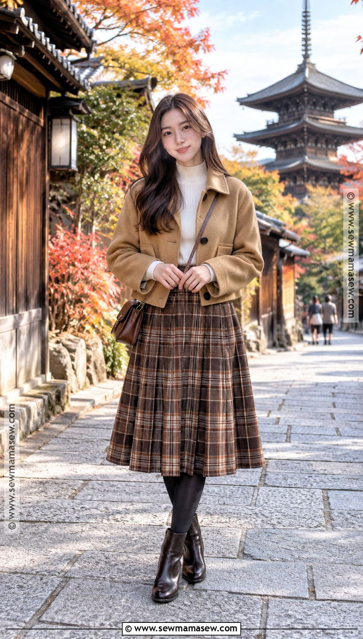 Japan November Plaid Skirt Outfit - 25 japan november outfit ideas