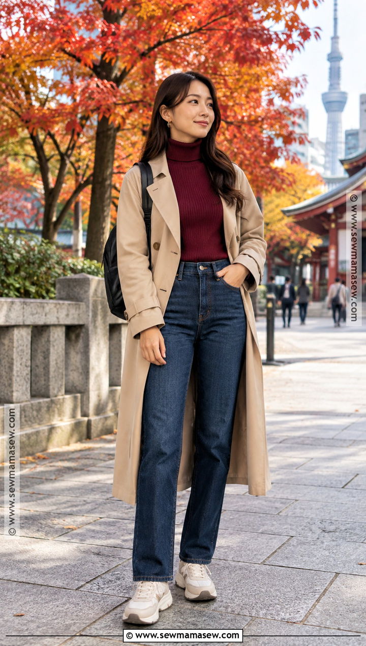 Japan November Turtleneck And Jeans Outfit - 25 japan november outfit ideas