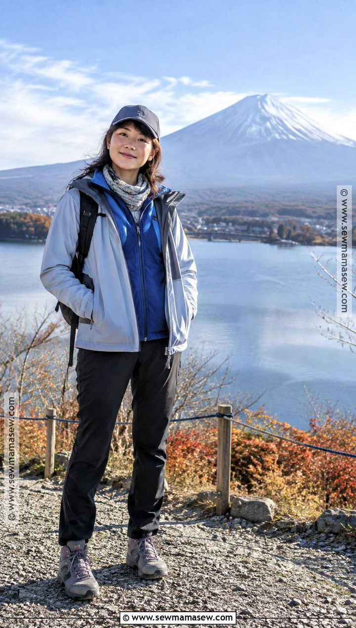 Japan October Mount Fuji Outfit With Fleece And Hiking Pants - 25 japan october outfit ideas