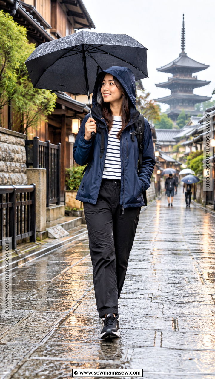 Japan October Rain Jacket And Travel Pants Outfit - 25 japan october outfit ideas