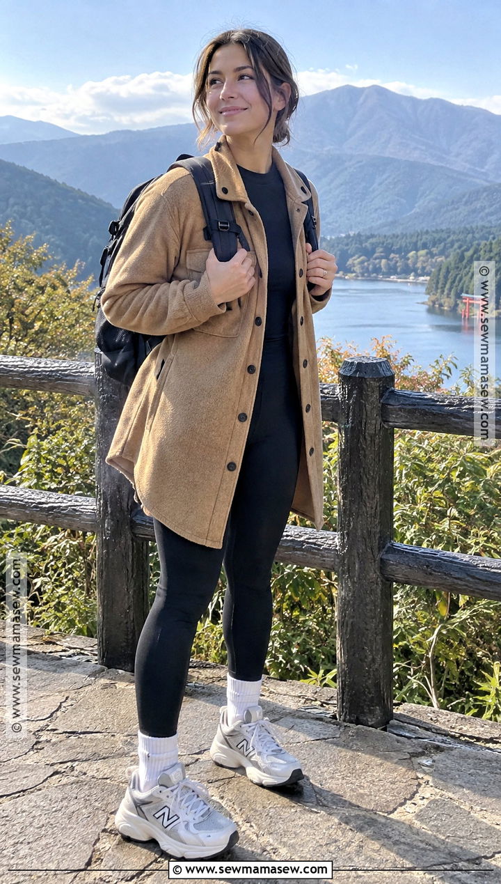 Japan October Shacket And Leggings Outfit - 20 japan october outfit ideas for women