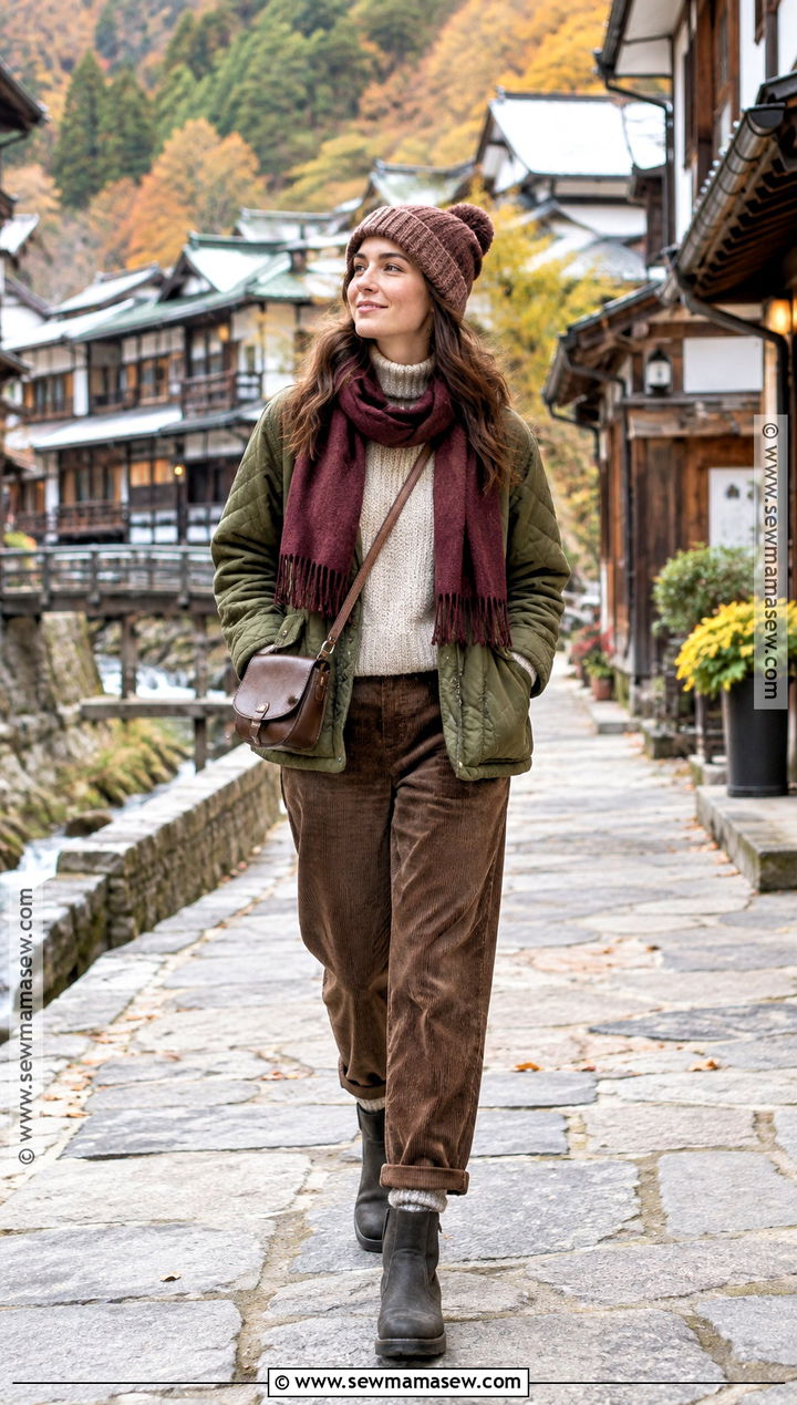 Japan Onsen Town Outfit - 20 November Japan Outfits