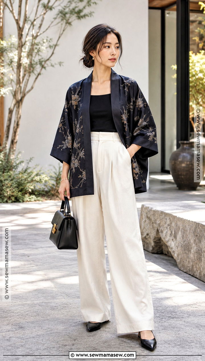 Japanese Fall Outfit With Haori Jacket - 15 fall outfits japanese
