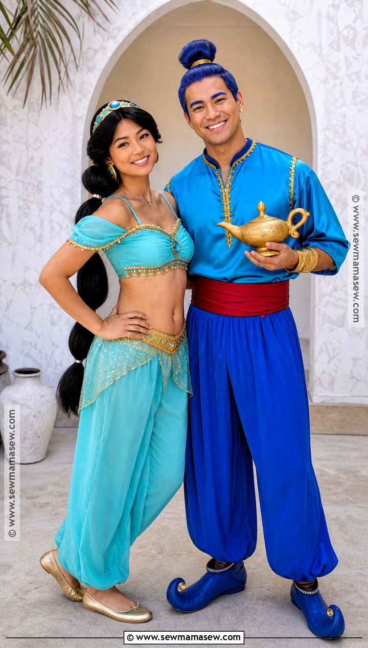 Jasmine And Genie Duo Costume - 35 Jasmine Princess Costume Ideas