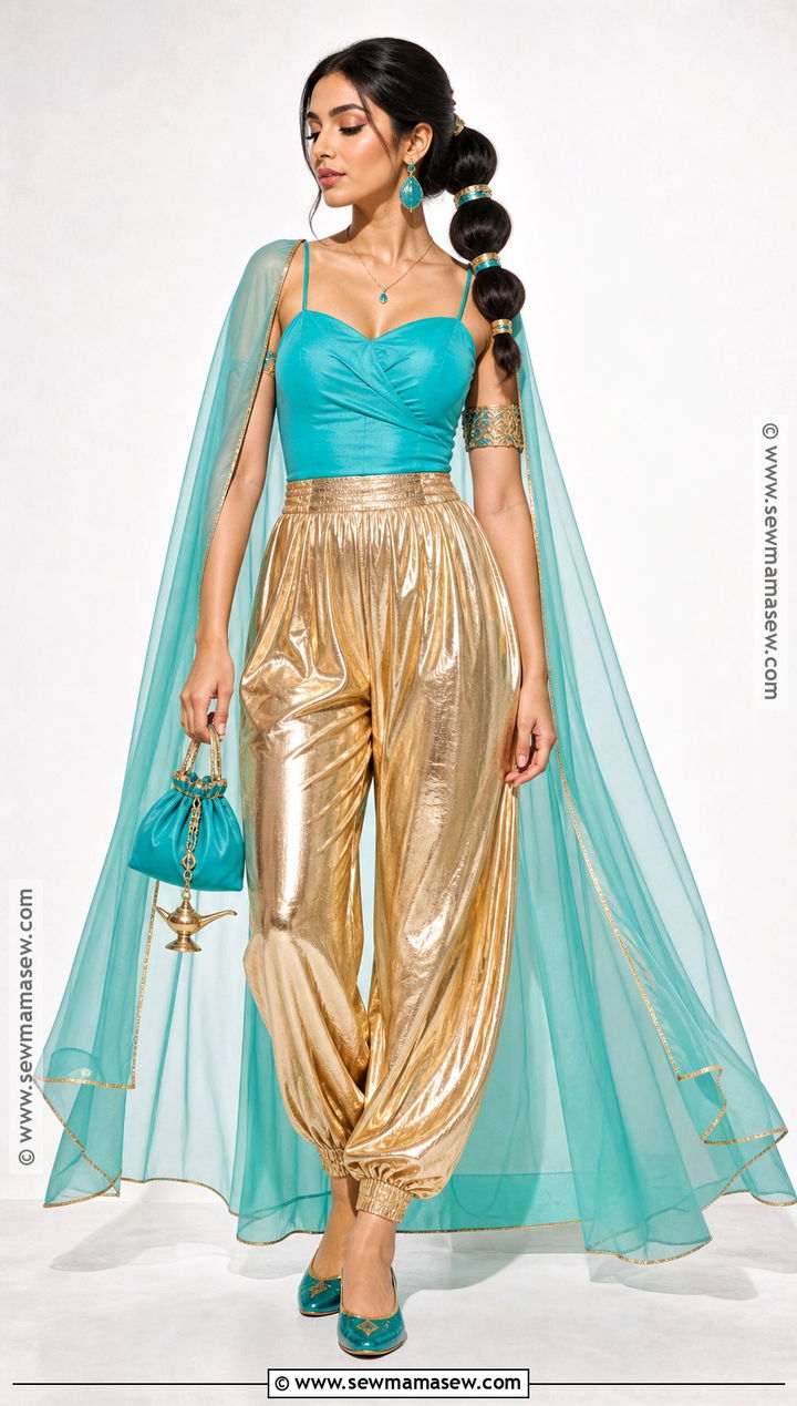 Jasmine Costume With Gold Pants - 35 Jasmine Costume Ideas