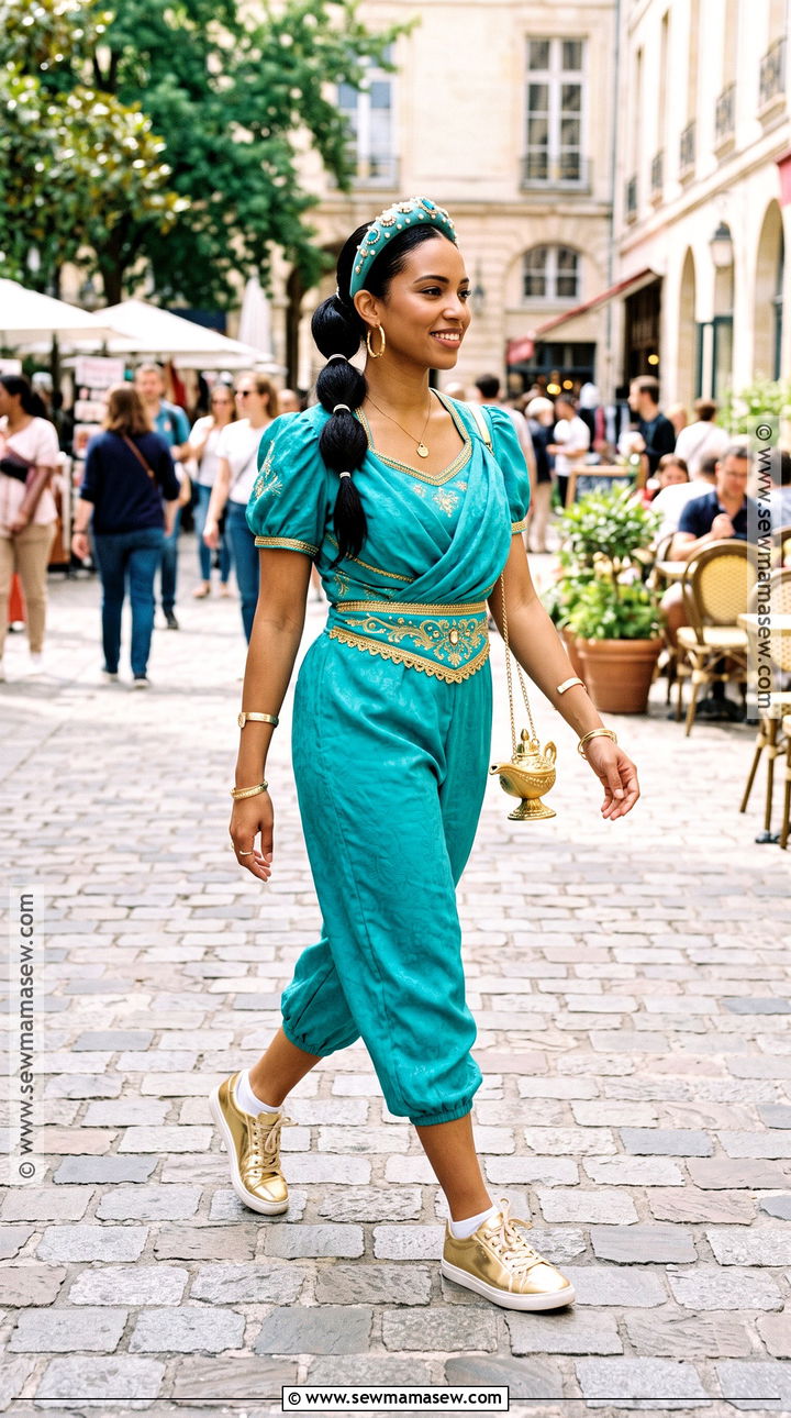 Jasmine Costume With Sneakers - 35 Jasmine Princess Costume Ideas
