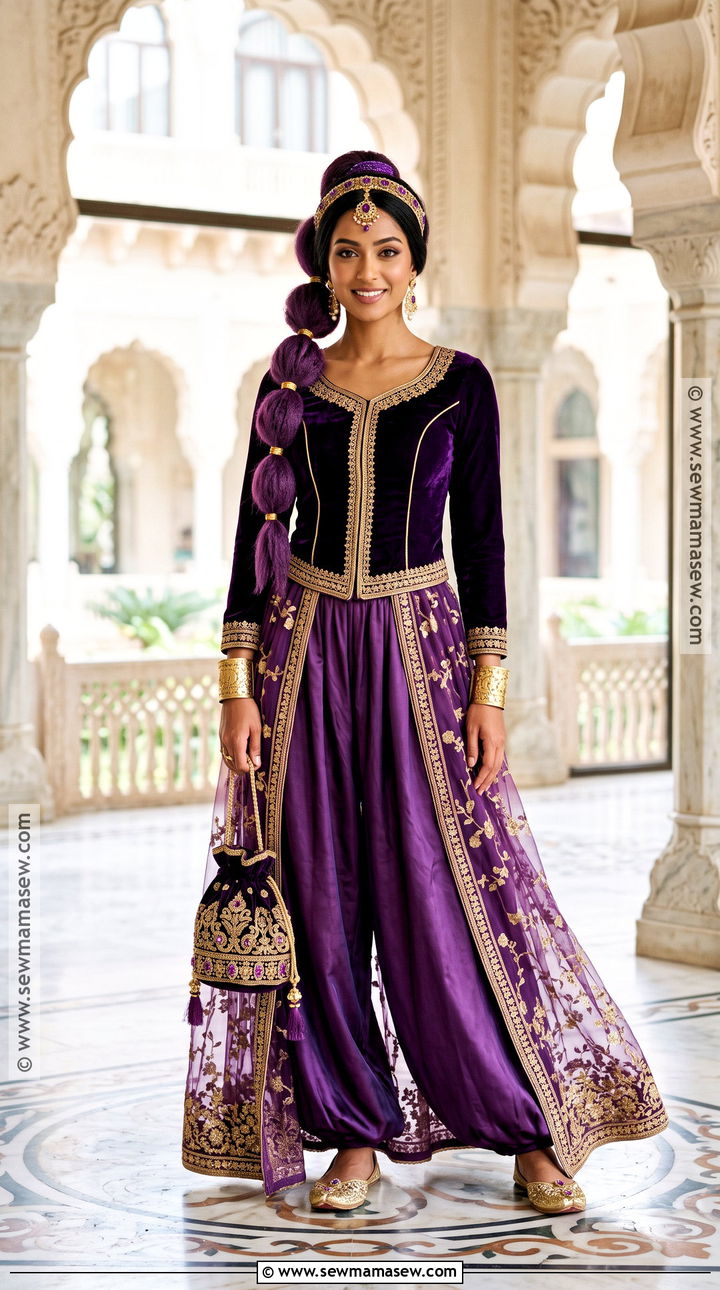 Jasmine Purple Royal Costume - 45 disney princess costumes