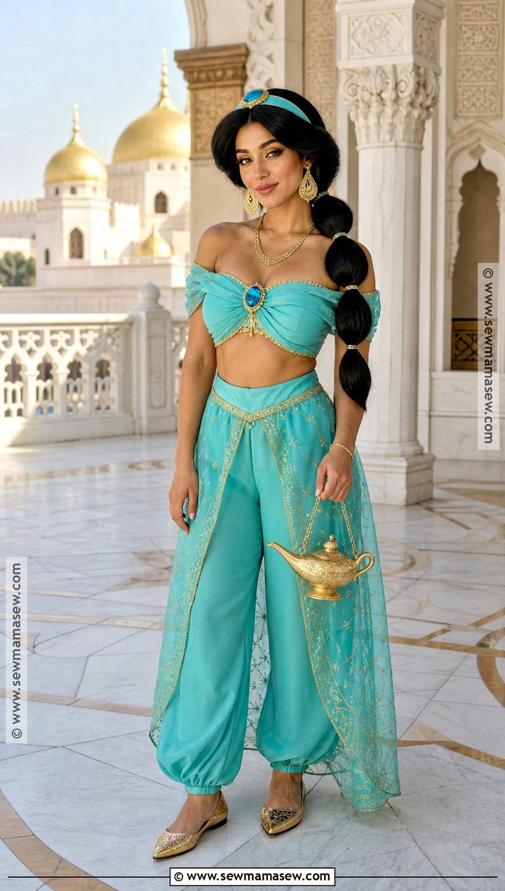 Jasmine Teal Princess Cosplay - 35 Princess Cosplay Ideas