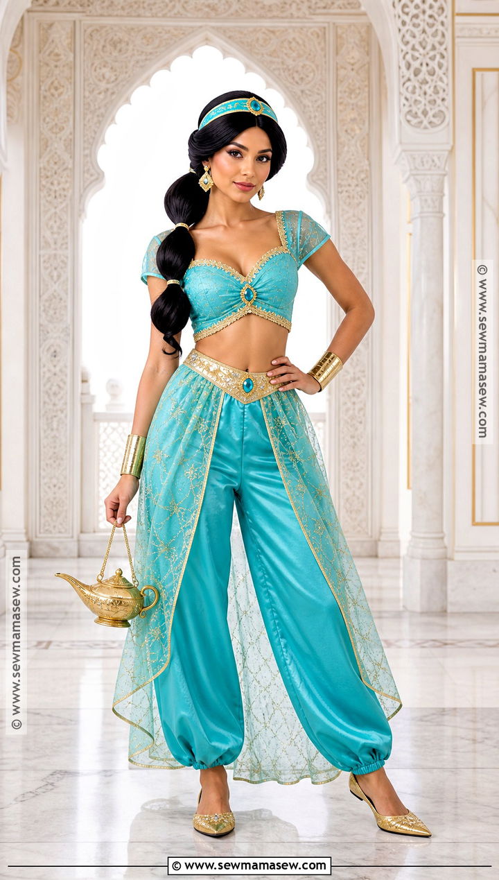Jasmine Turquoise Costume - 45 disney princess costumes
