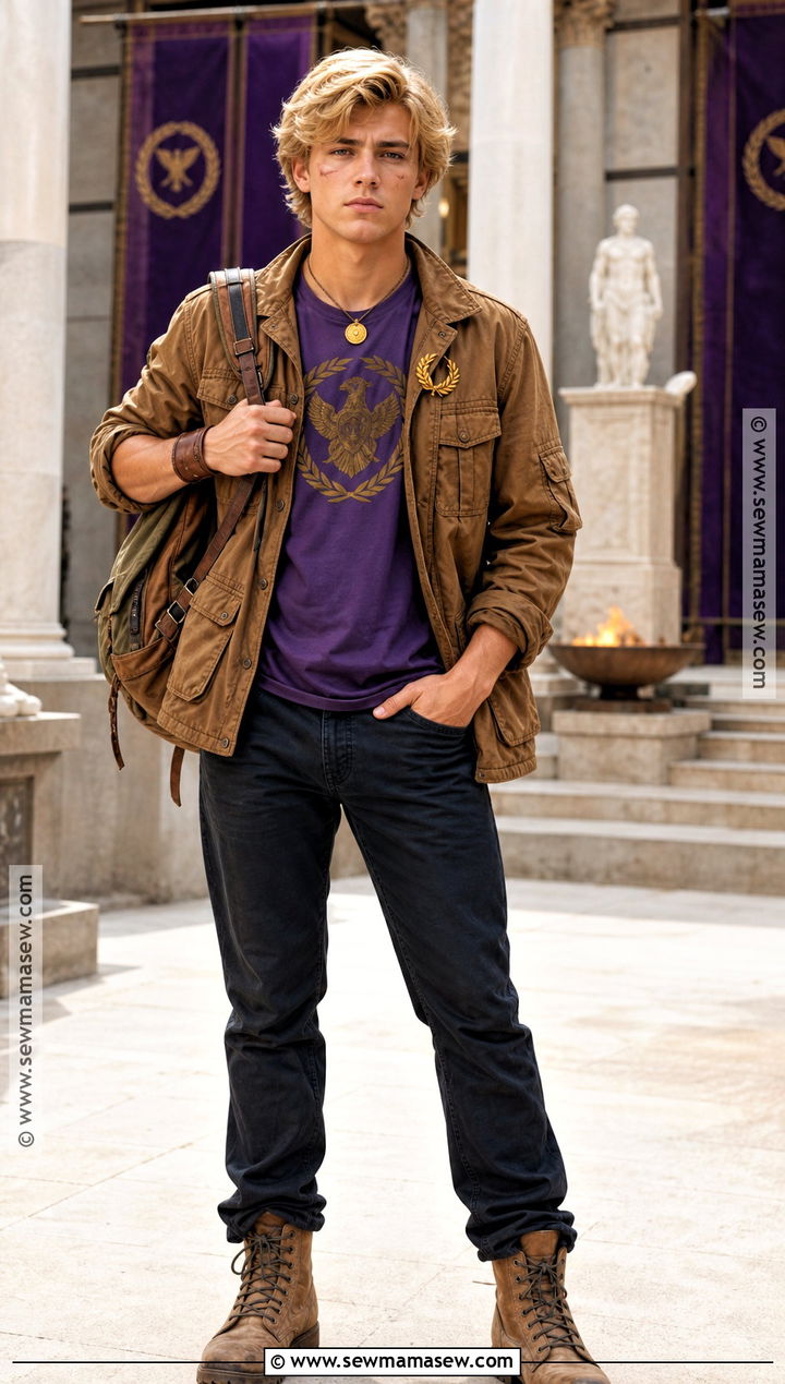 Jason Grace Costume With Purple Camp Shirt - 30 percy jackson costume ideas