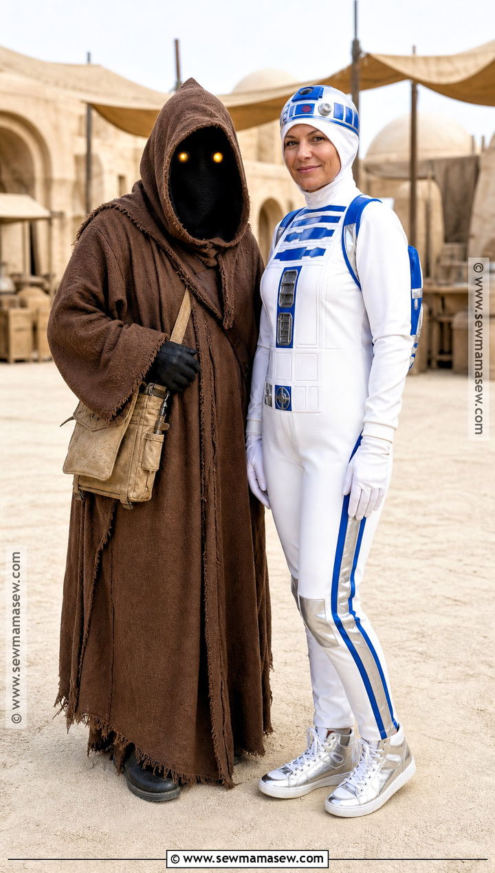 Jawa And Astromech Droid Couple Costume - 35 star wars couple costume ideas