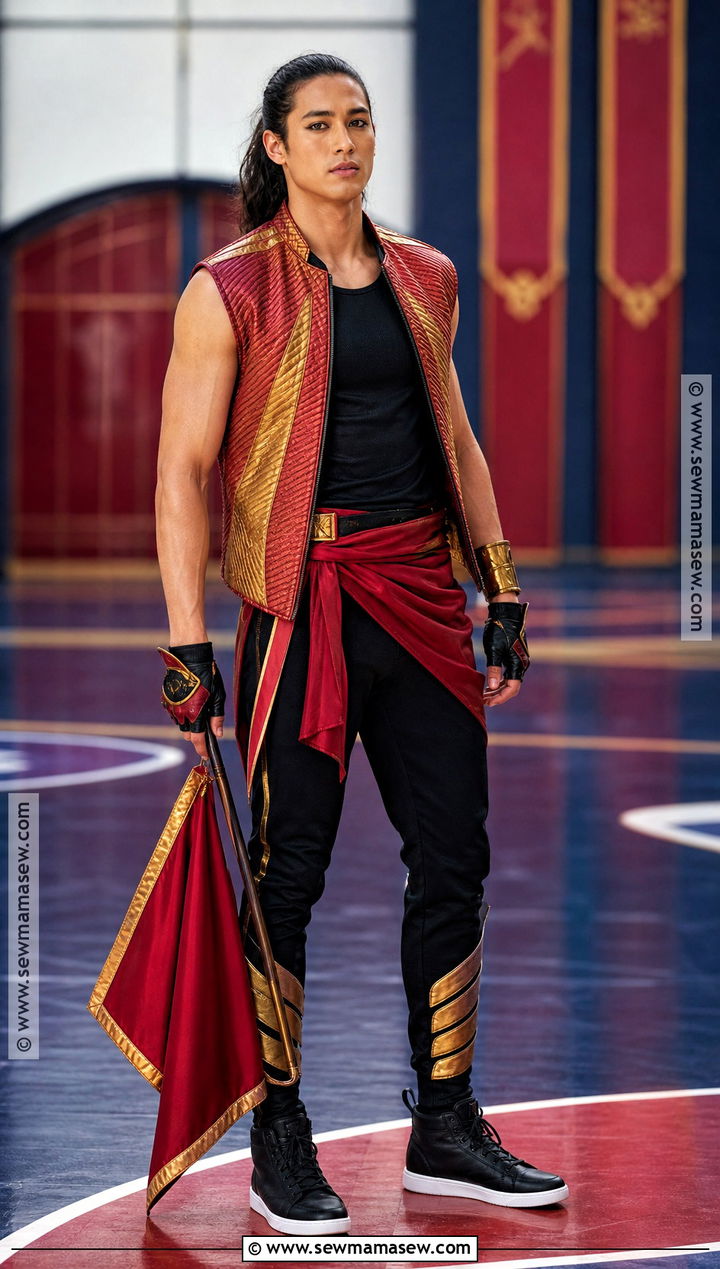 Jay Descendants Costume With Red And Gold Vest - 35 descendants costumes