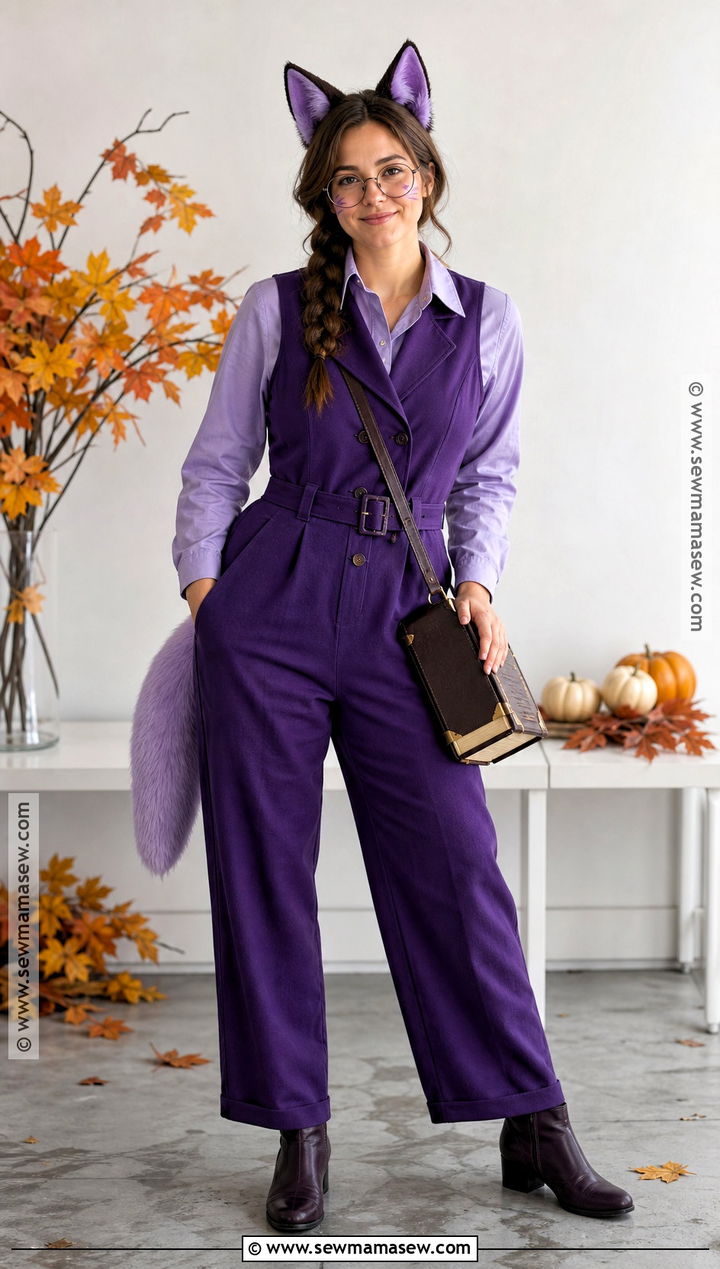 Jeanette Purple Jumpsuit Costume - 45 chipettes costume ideas