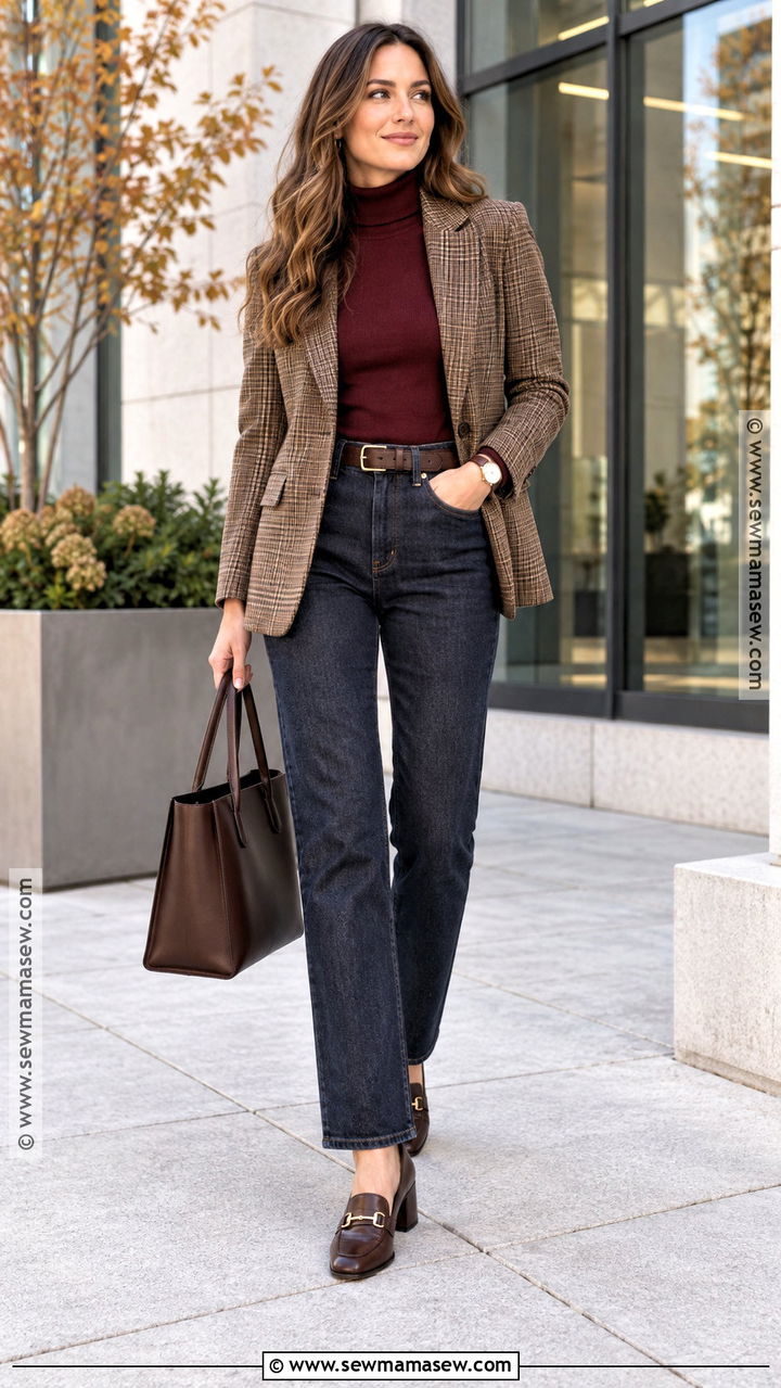 Jeans And Heeled Loafers Fall Outfit - 20 Jeans And Heels Outfit Fall