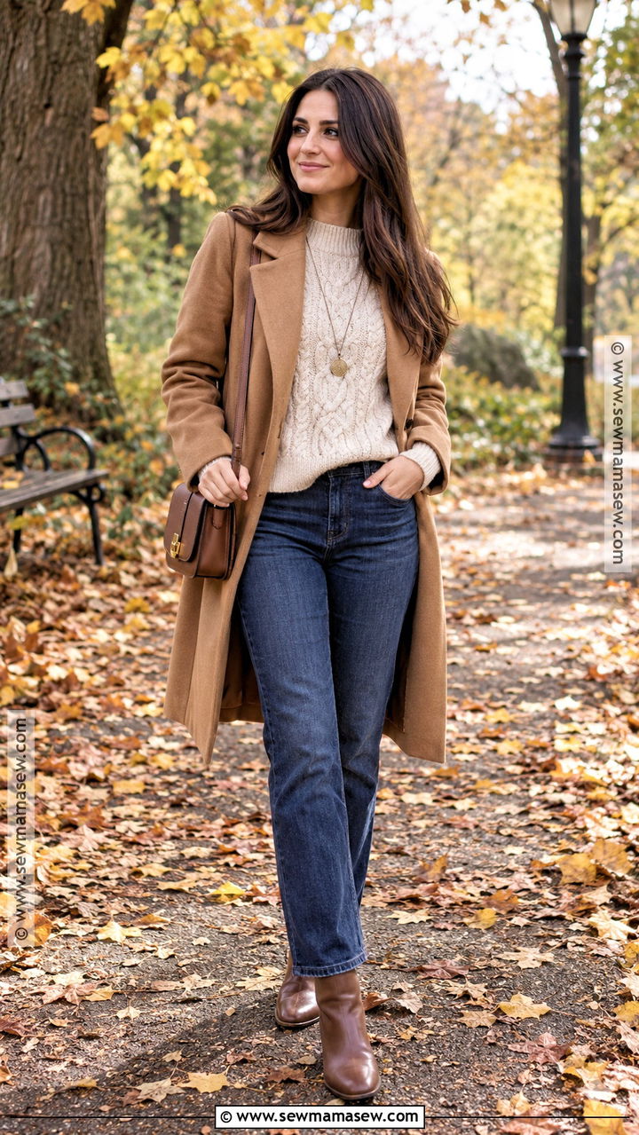 Jeans And Sweater Fall Anniversary Photo Outfit - 20 Fall Anniversary Outfit Ideas