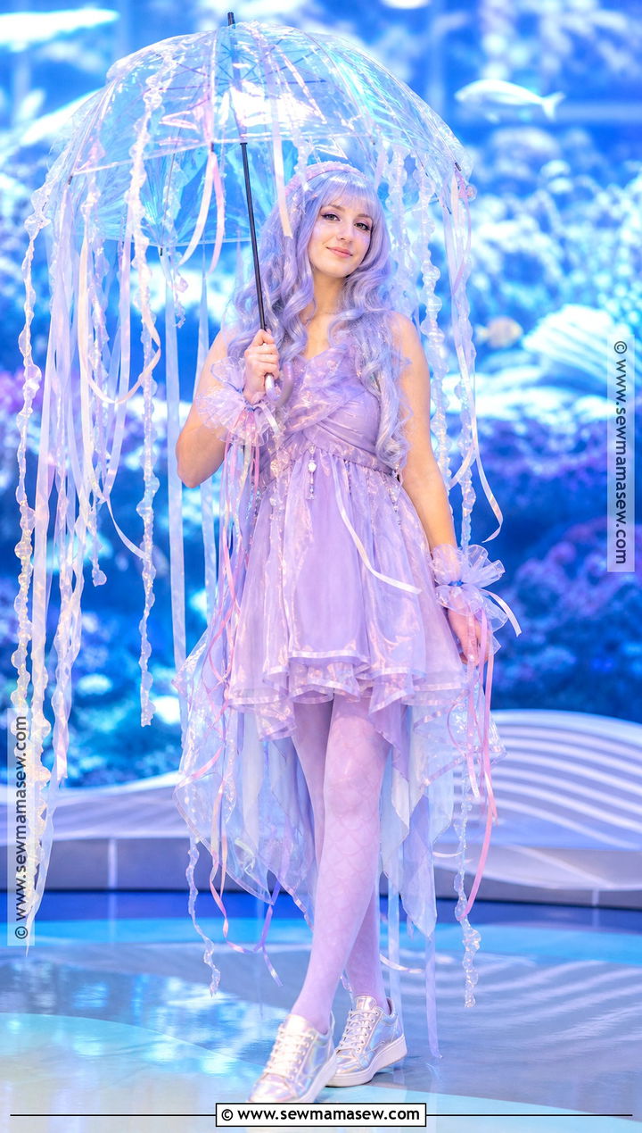 Jellyfish Costume With Ribbon Tentacles - 30 Nature Costume Ideas